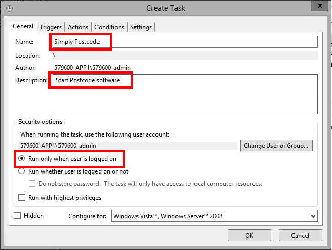 Terminal Server installation step 1