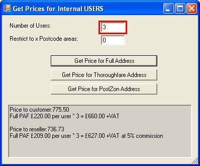 Reseller Portal Get user prices